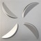 Ekena Millwork 19 5/8in. W x 19 5/8in. H Pinwheel EnduraWall Decorative 3D Wall Panel Covers 2.67 Sq. Ft. WP20X20PICST - alternate 1